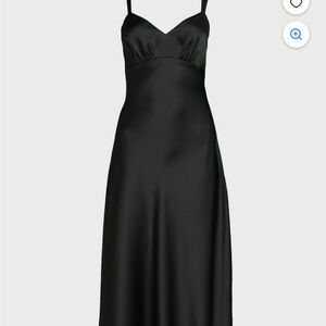 Sophia Vegara Black Slip Dress